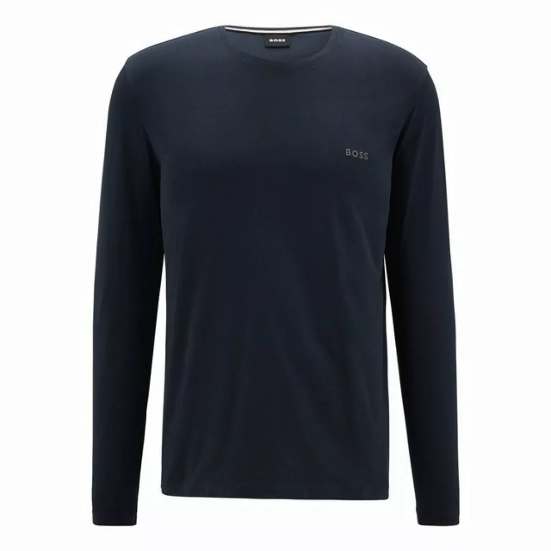 BOSS Langarmshirt Mix&Match LS-Shirt R mit gesticktem Logo auf der Brust günstig online kaufen