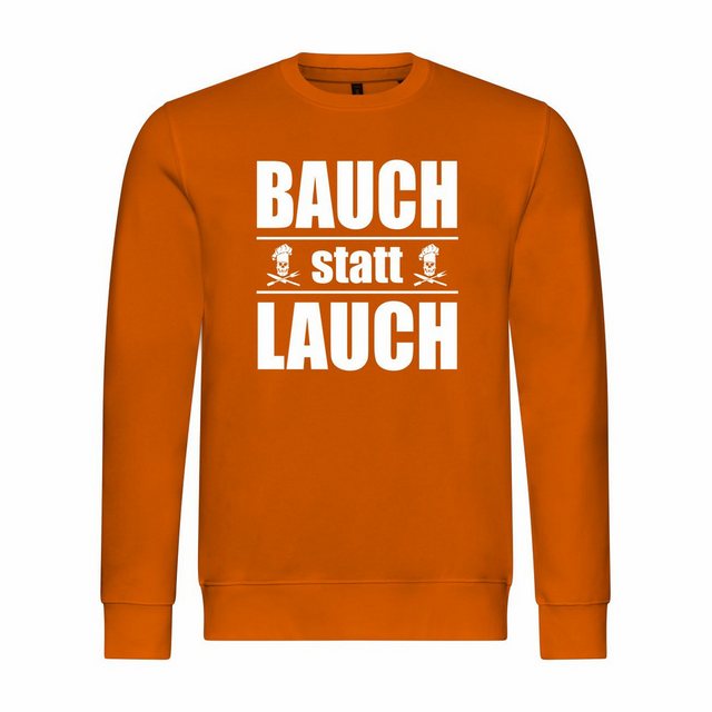 deinshirt Rundhalspullover Herren Sweatshirt Bauch statt Lauch Mit Print Mo günstig online kaufen