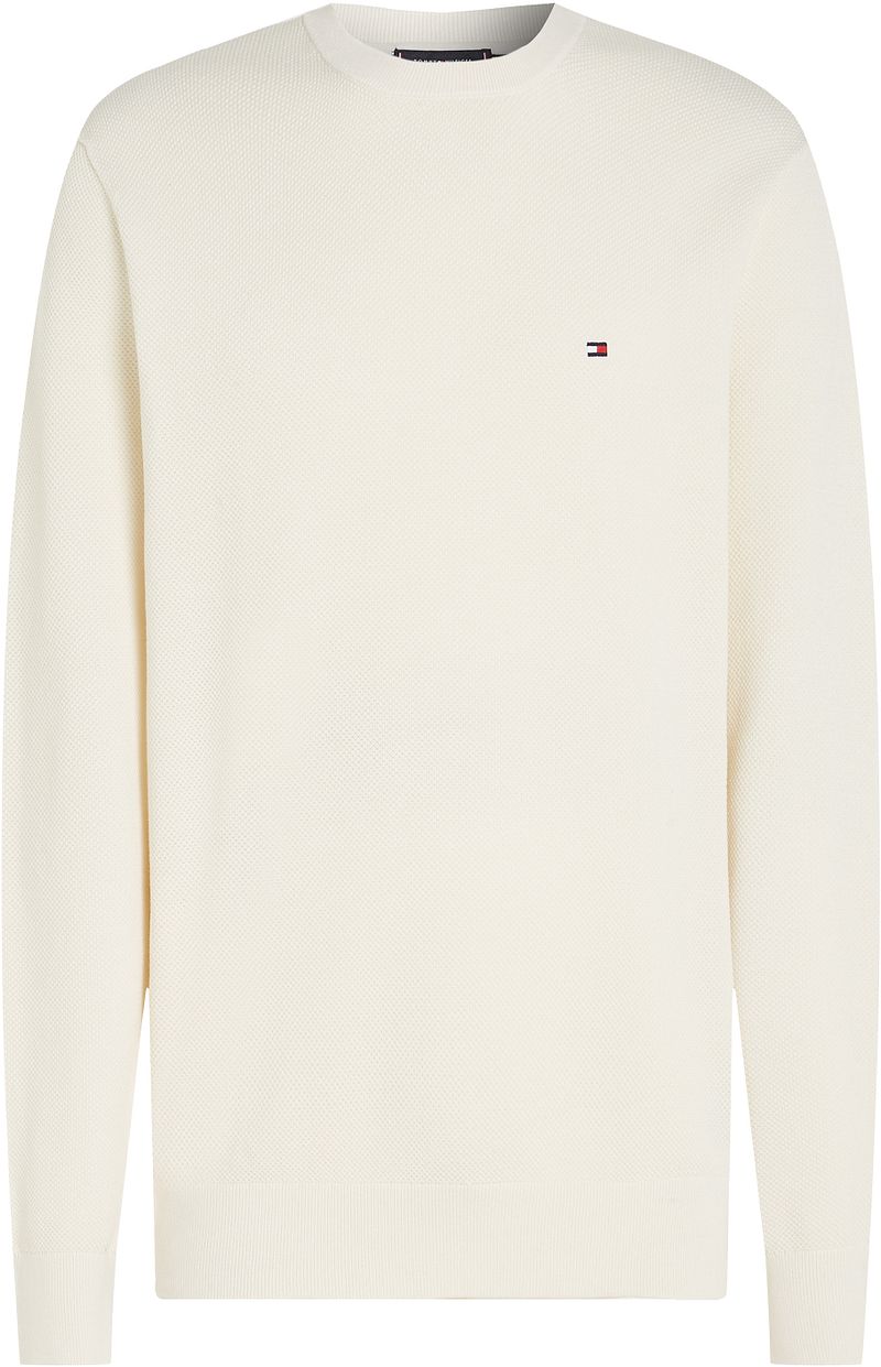 Tommy Hilfiger Structure Pullover Off White - Größe XXL günstig online kaufen