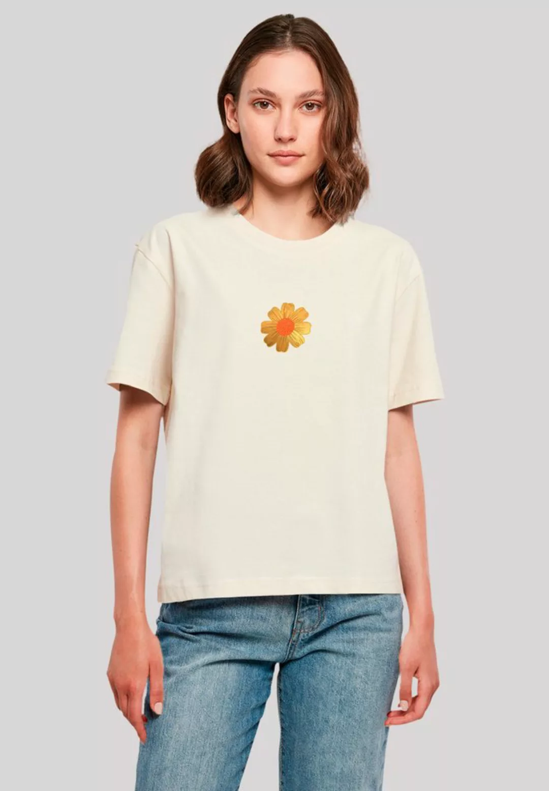 emoji couture T-Shirt Gold flower orange center Premium Qualität günstig online kaufen