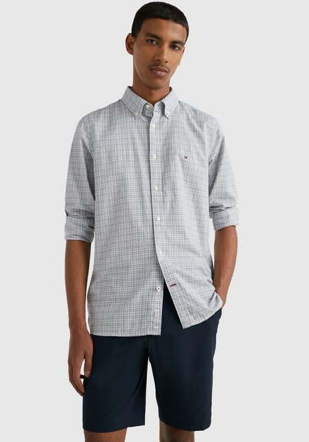 Tommy Hilfiger Langarmhemd NATURAL SOFT GRID CHK SF SHIRT in karierter Opti günstig online kaufen