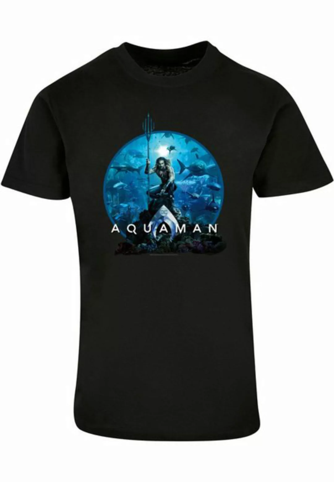 ABSOLUTE CULT T-Shirt ABSOLUTE CULT Herren Aquaman - Circle Poster Basic T- günstig online kaufen