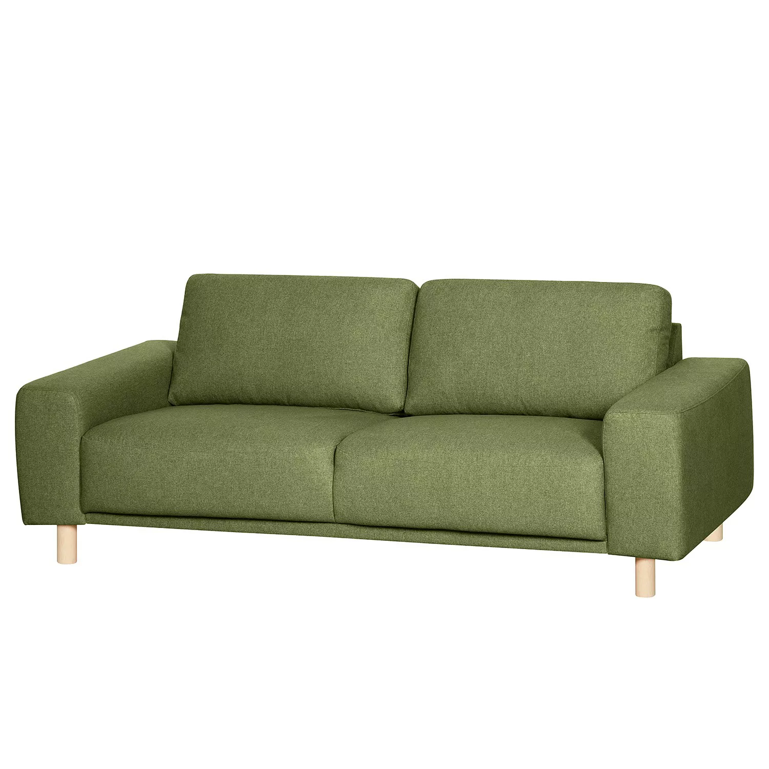 home24 Mørteens Sofa Kotila 2-Sitzer Olivgrün Polyester 208x82x92 cm (BxHxT günstig online kaufen