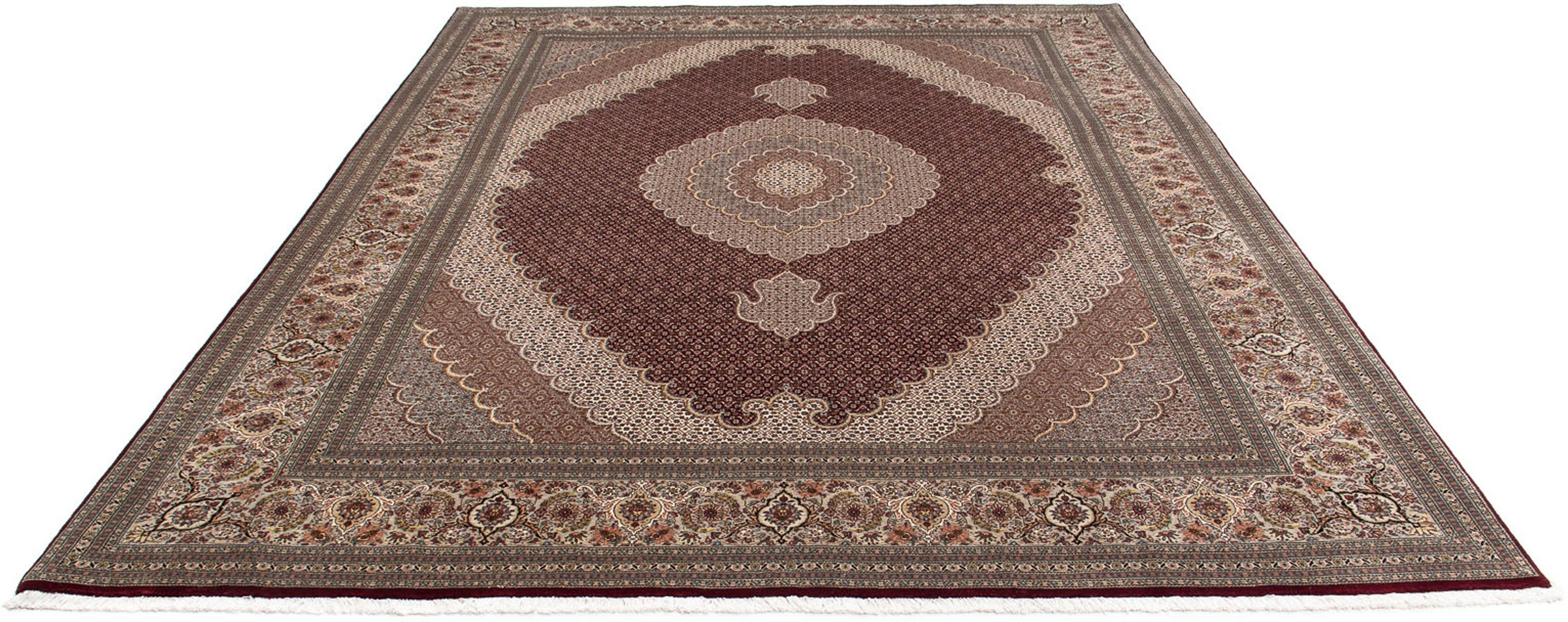 morgenland Orientteppich »Perser - Täbriz - 353 x 253 cm - dunkelrot«, rech günstig online kaufen
