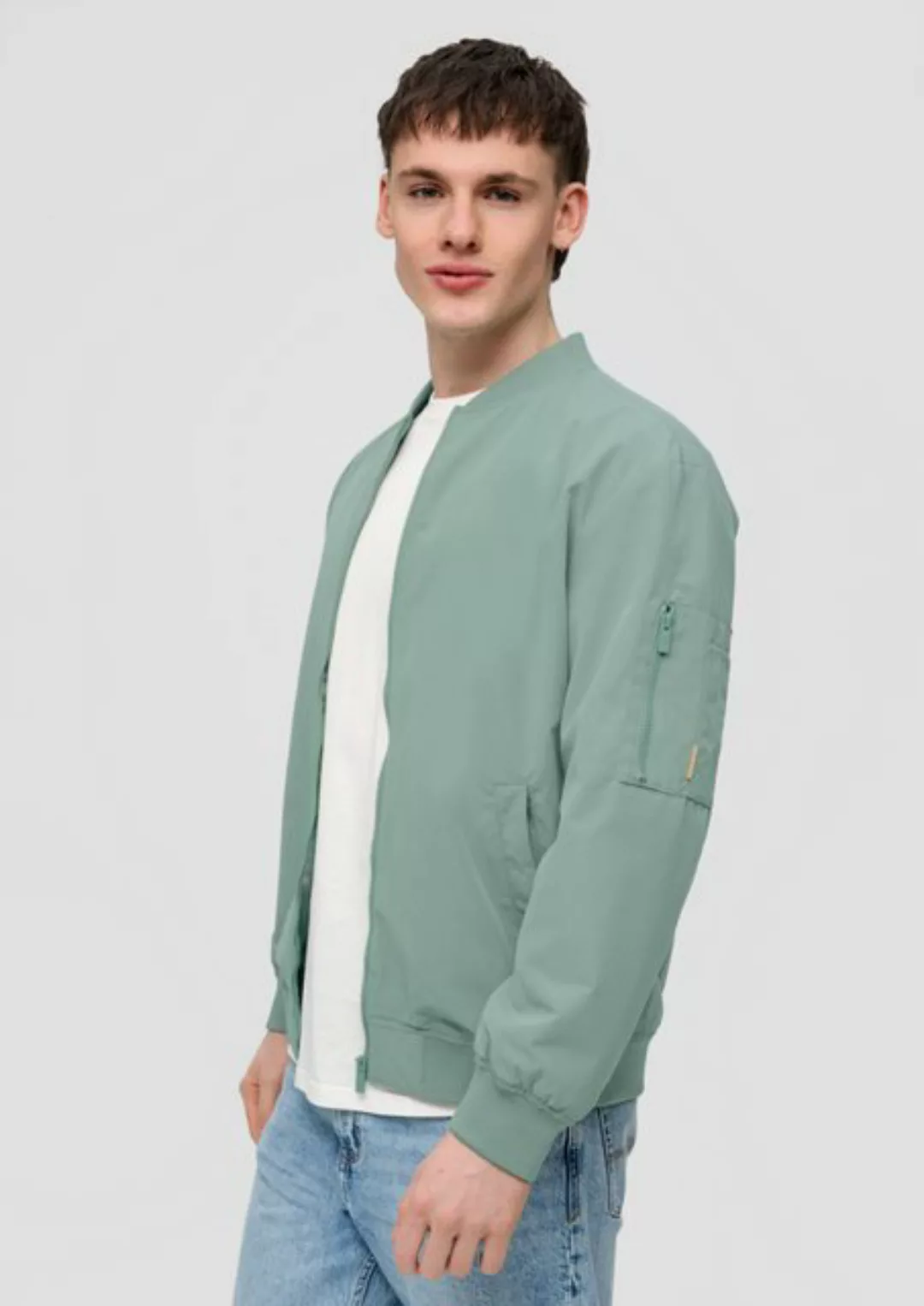 QS Allwetterjacke Blouson-Jacke mit Ärmel-Zipper günstig online kaufen