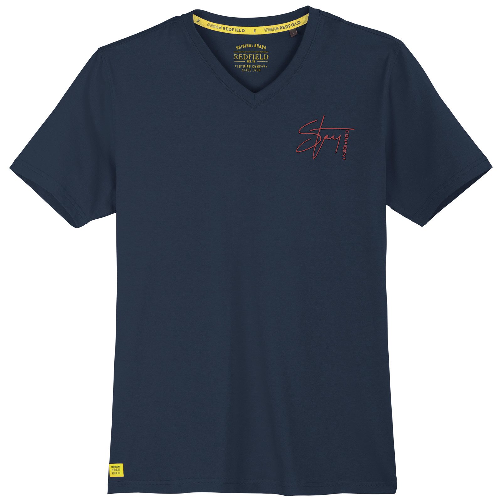 redfield V-Shirt Redfield Übergrößen T-Shirt V-Neck günstig online kaufen