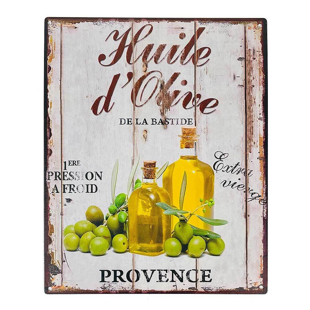 Blechschild Huile d`Olive Provence Dekoschild Nostalgie 25x20cm günstig online kaufen