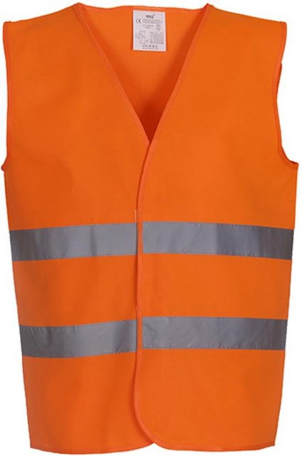 YOKO Warnweste Hi Vis 2 Bands Waistcoat - Sicherheitsweste - EN ISO 20471 günstig online kaufen