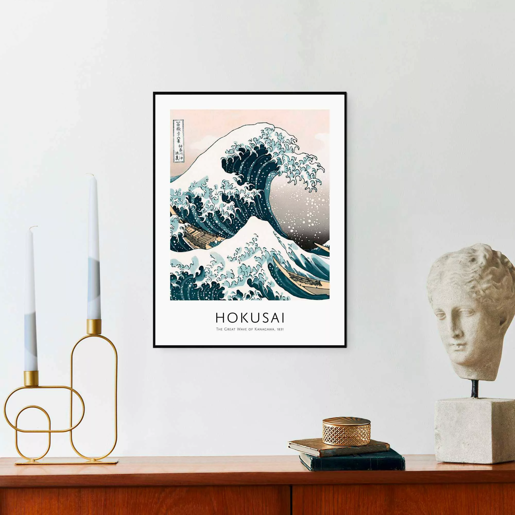 Reinders Bild mit Rahmen "Die große Welle - Hokusai" günstig online kaufen
