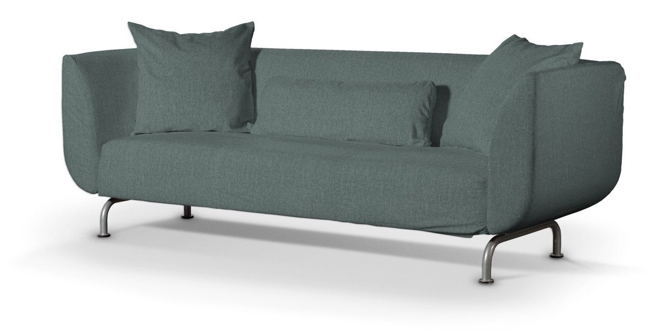Bezug für Strömstad 3-Sitzer Sofa, grau- blau, Bezug für Sofa Stromstad 3-s günstig online kaufen