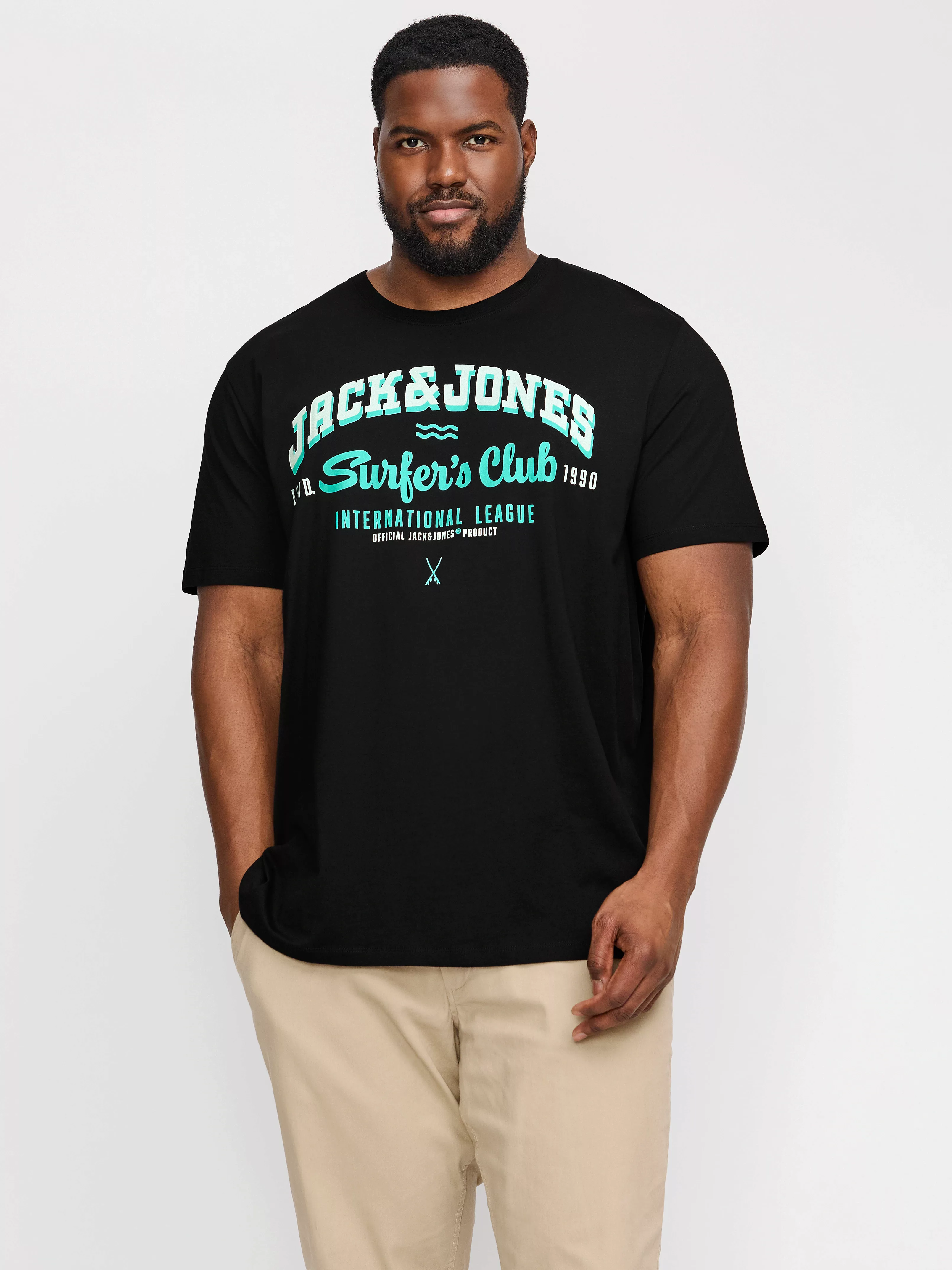 Jack & Jones PlusSize T-Shirt "JJELOGO TEE SS O-NECK 2 COL AW24 S PLS", mit günstig online kaufen