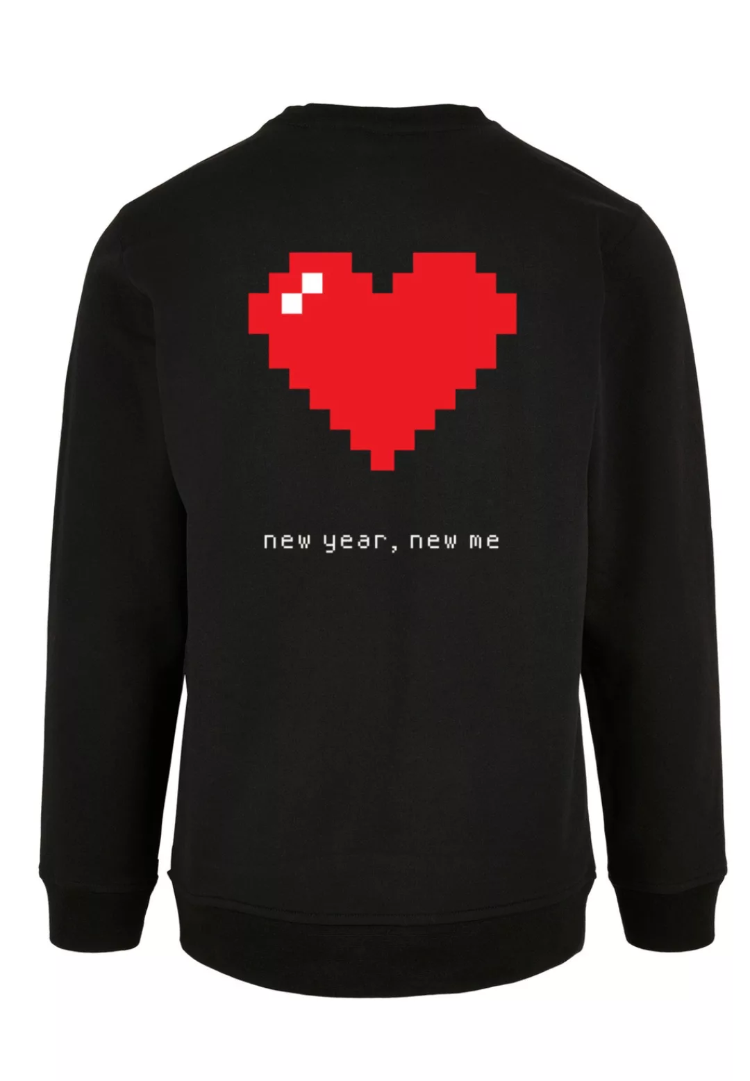 F4NT4STIC Kapuzenpullover "Pixel Herz Happy New Year Silvester", Print günstig online kaufen