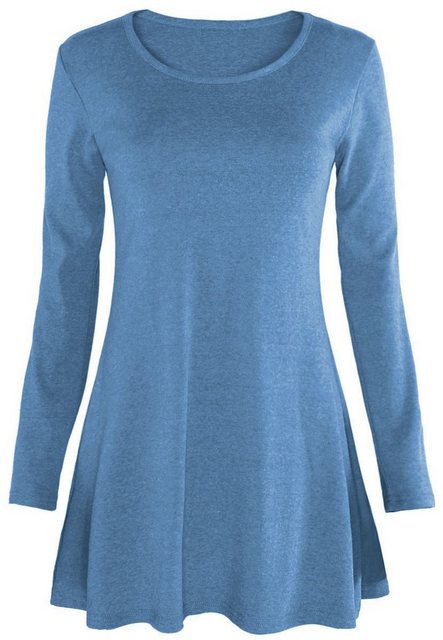 dy_mode Longshirt Damen Langarmshirt Shirtkleid Frauen Longshirt leicht Str günstig online kaufen