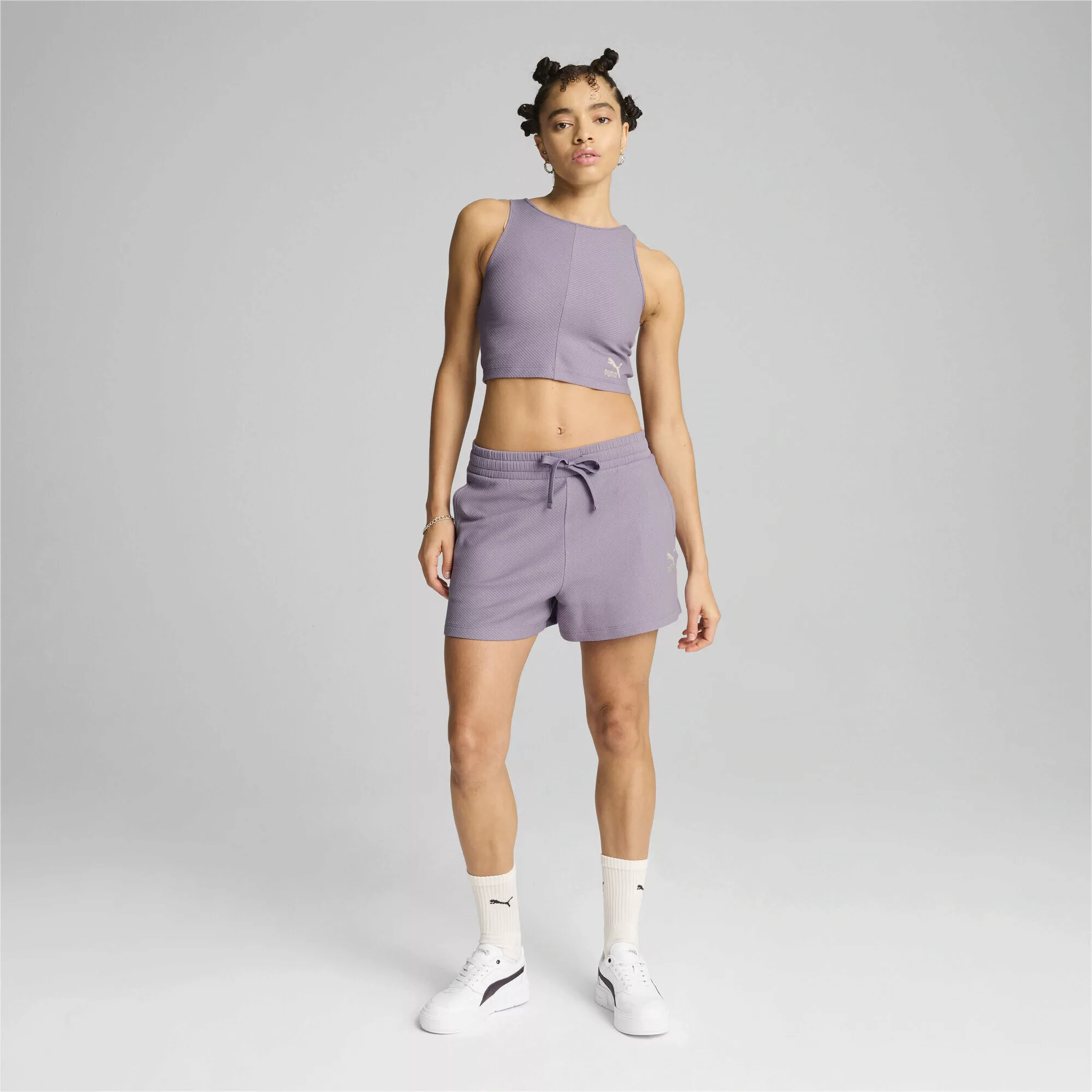 PUMA Crop-Top "CLASSICS Geripptes Crop-Top Damen" günstig online kaufen