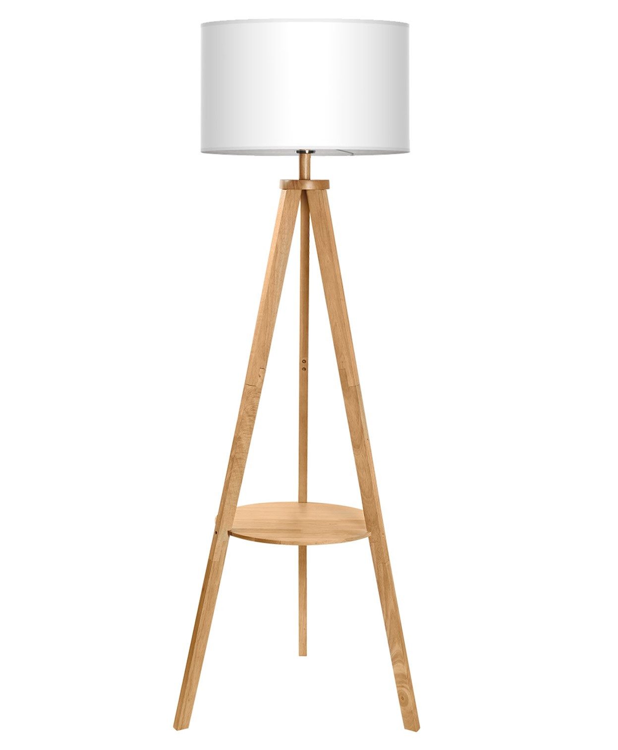 Tomons Stehlampe Wohnzimmer Stativ aus Holz, günstig online kaufen