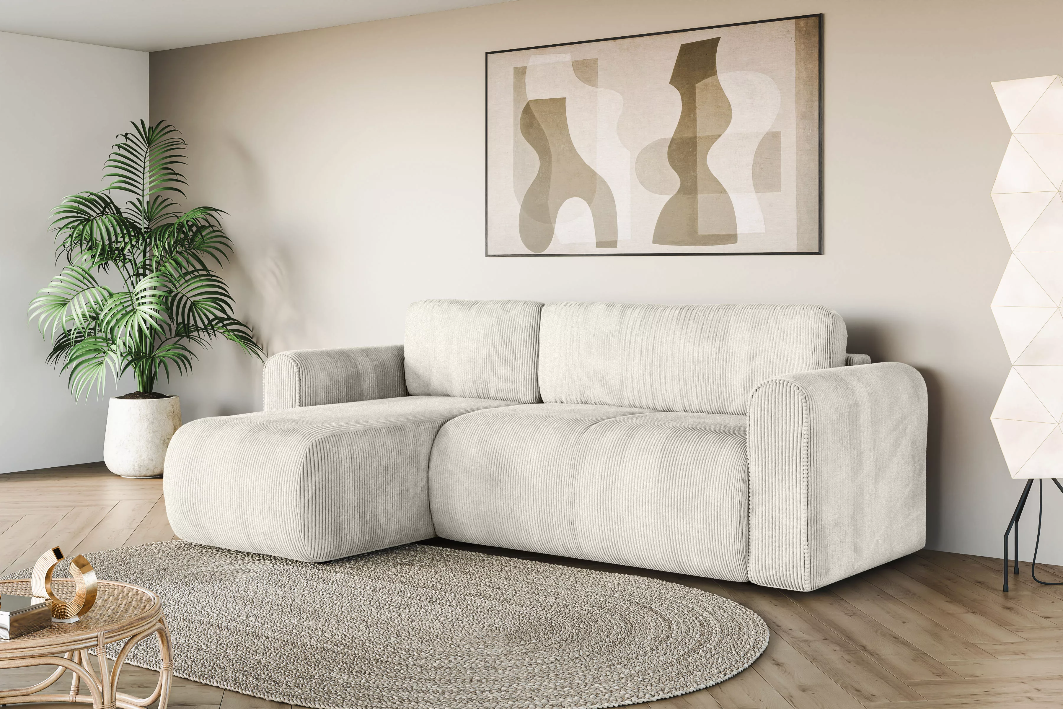 INOSIGN Ecksofa "Ecksofa Zacharia wahlweise mit Bettfunktion, BxTxH 250x166 günstig online kaufen