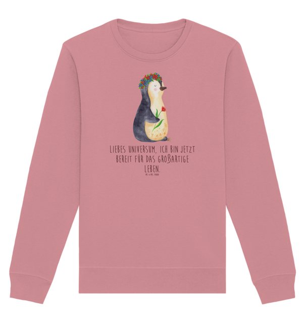 Mr. & Mrs. Panda Longpullover Größe XXL Pinguin Blumen - Canyon Pink - Gesc günstig online kaufen