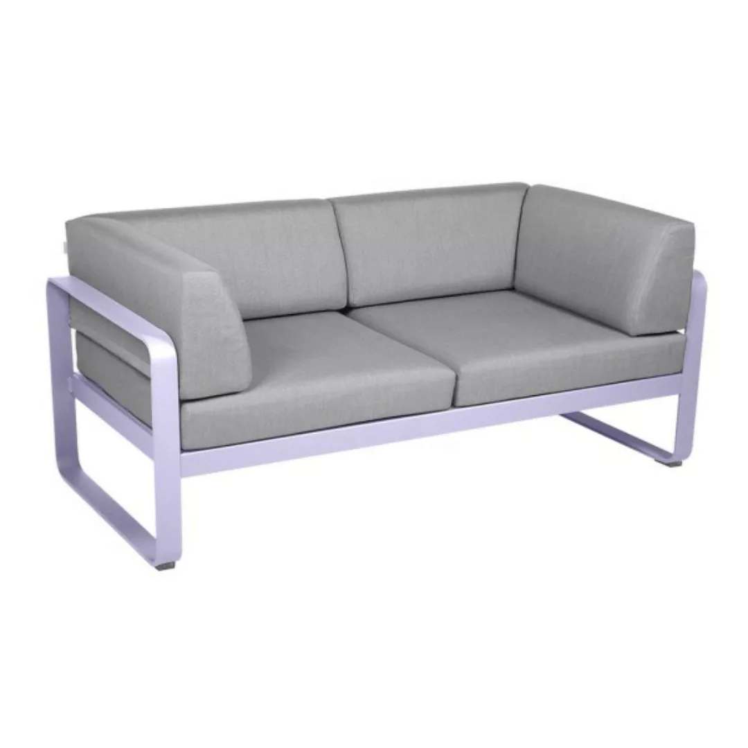 Bellevie 2-Sitzer Club Sofa D1 Marshmallow 79 Flanellgrau günstig online kaufen