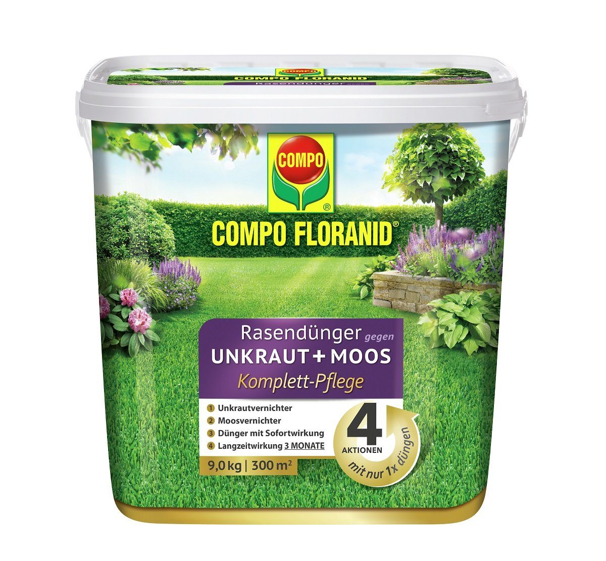 Compo Pflanzendünger COMPO Floranid Rasendünger Komplettpflege günstig online kaufen