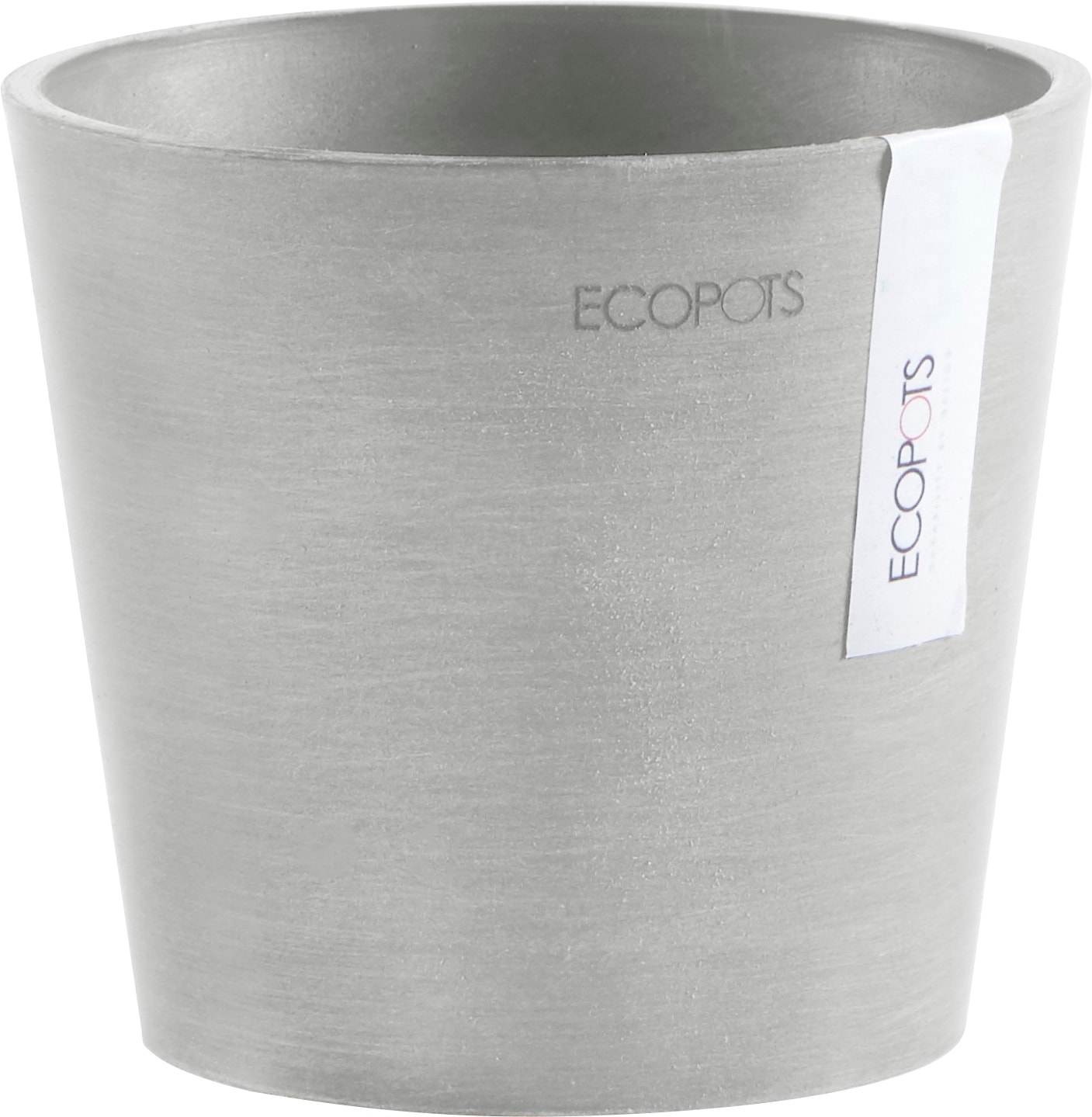 Ecopots Pflanztopf Amsterdam Mini Weißgrau 13 cm günstig online kaufen