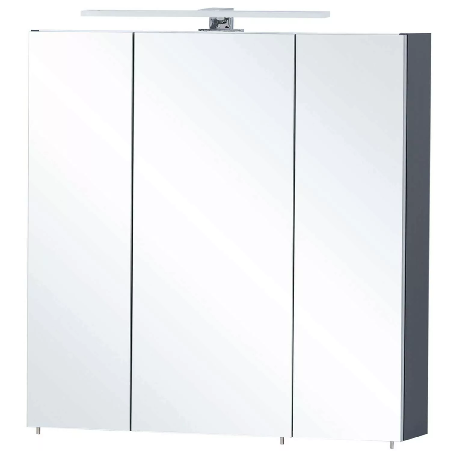 Badezimmer Spiegelschrank inkl. Beleuchtung KELLA-80 in nachtblau, B/H/T: c günstig online kaufen