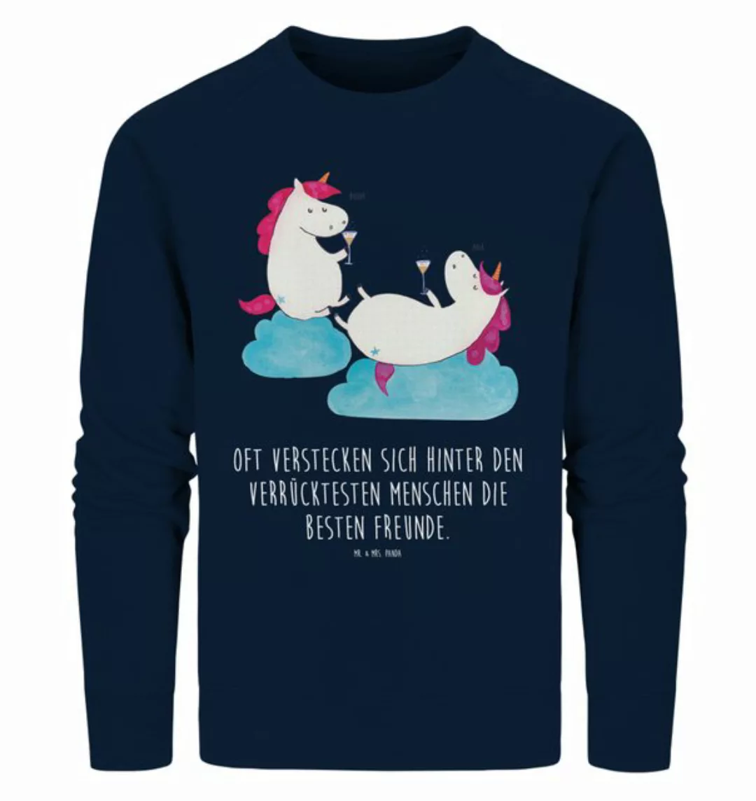 Mr. & Mrs. Panda Longpullover Größe L Einhorn Sekt - French Navy - Geschenk günstig online kaufen