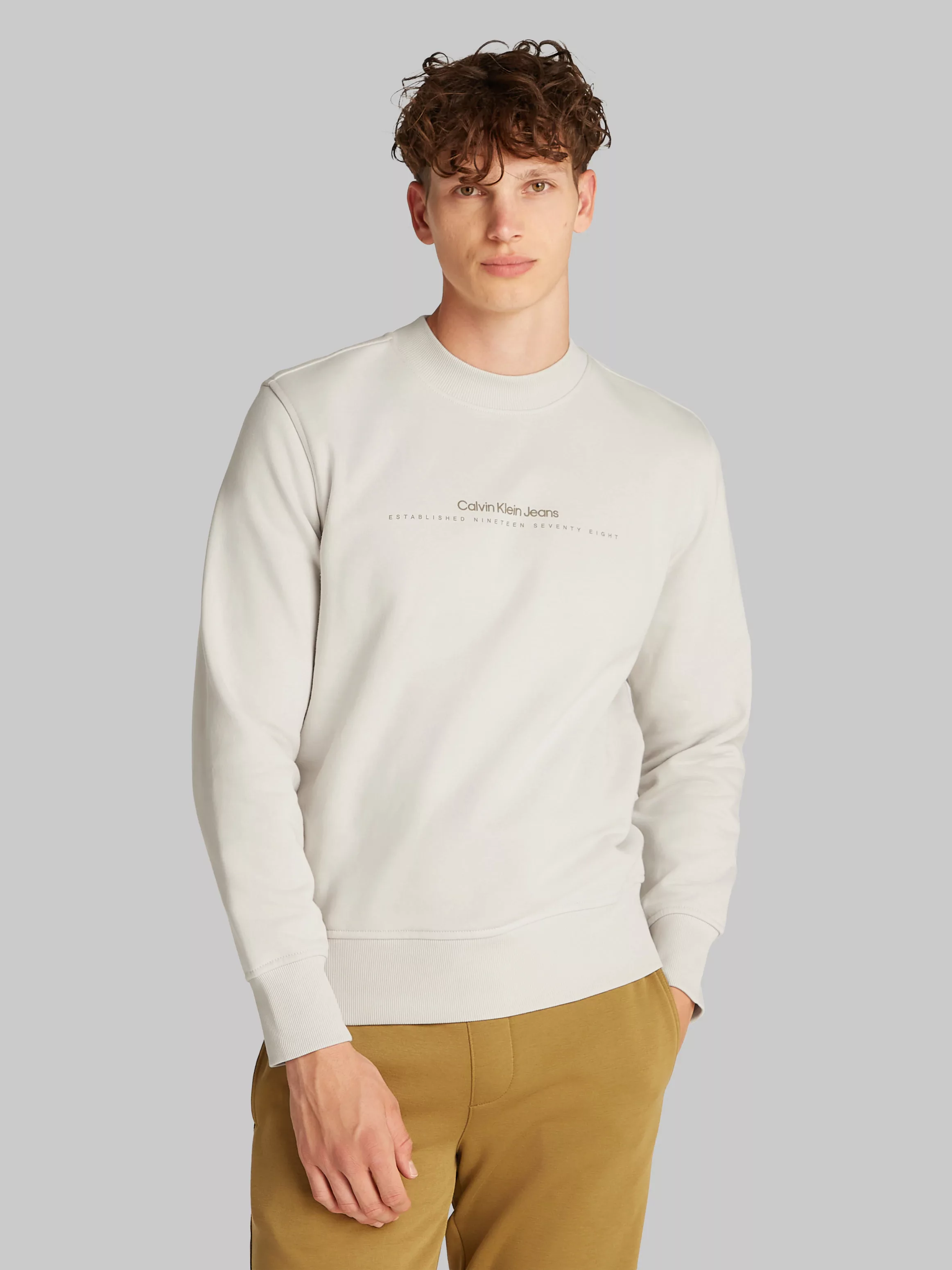 Calvin Klein Jeans Sweatshirt "MINIMAL LOGO CREW NECK", Logodruck günstig online kaufen