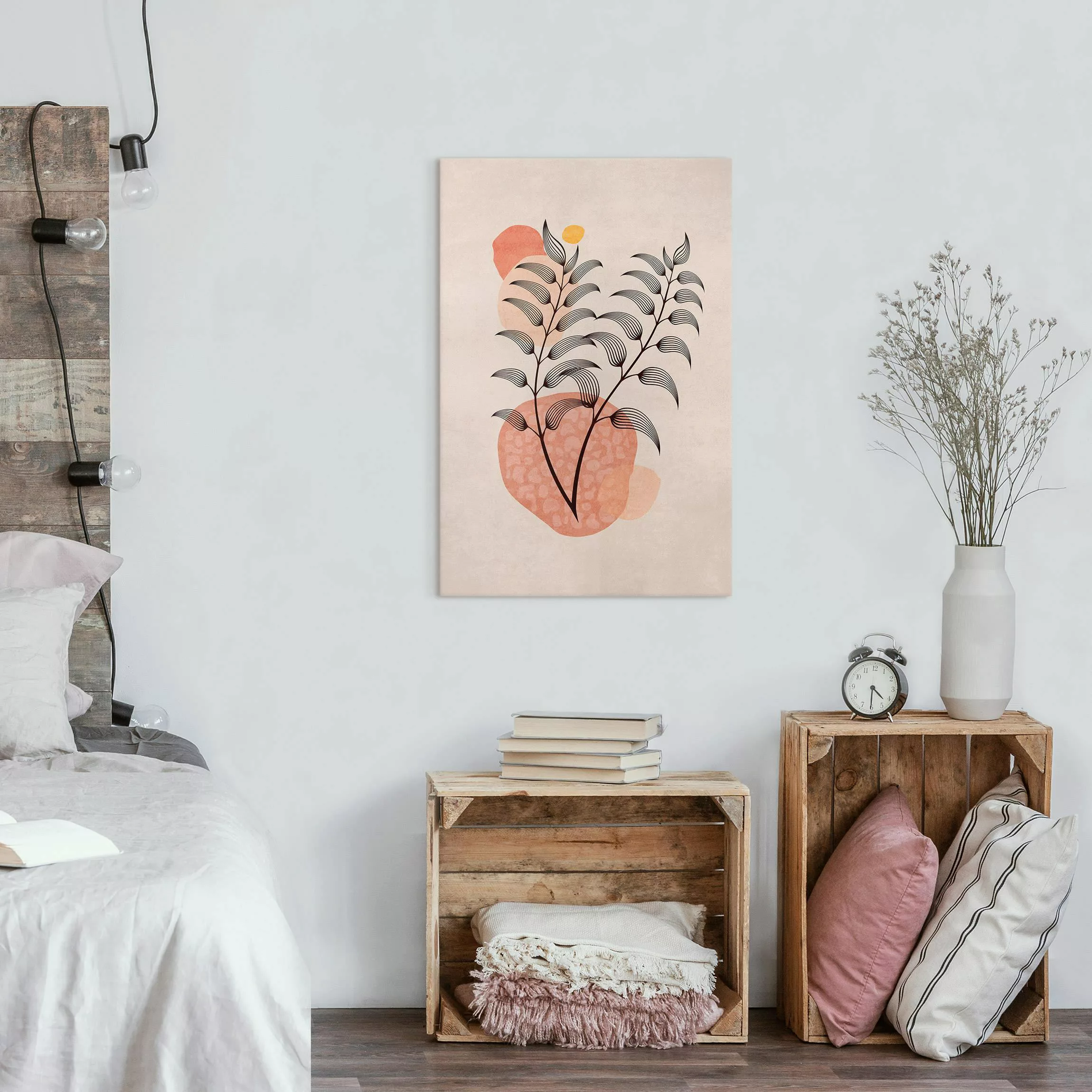 Leinwandbild Boho Blätter VI günstig online kaufen