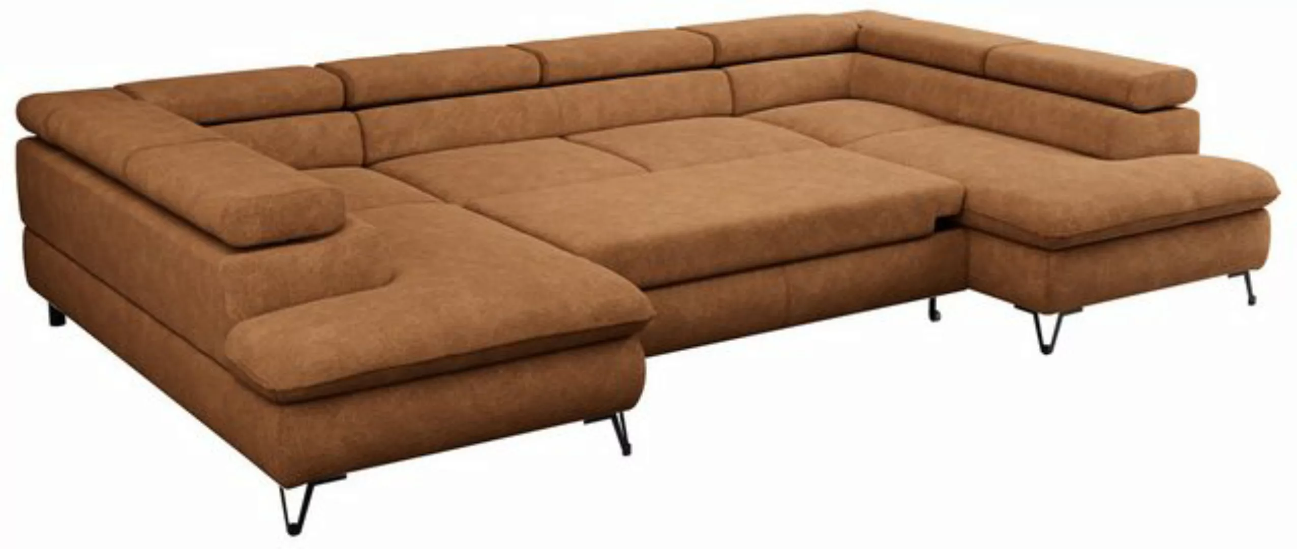 MKS MÖBEL Ecksofa PETER U, form, Sofa big XXL, Bettkasten, Bettfunktion, Ei günstig online kaufen