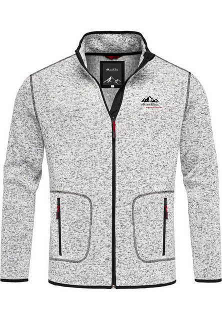 Amaci&Sons Fleecejacke VISALIA Fleecejacke Herren Strickfleece Sweatjacke Z günstig online kaufen