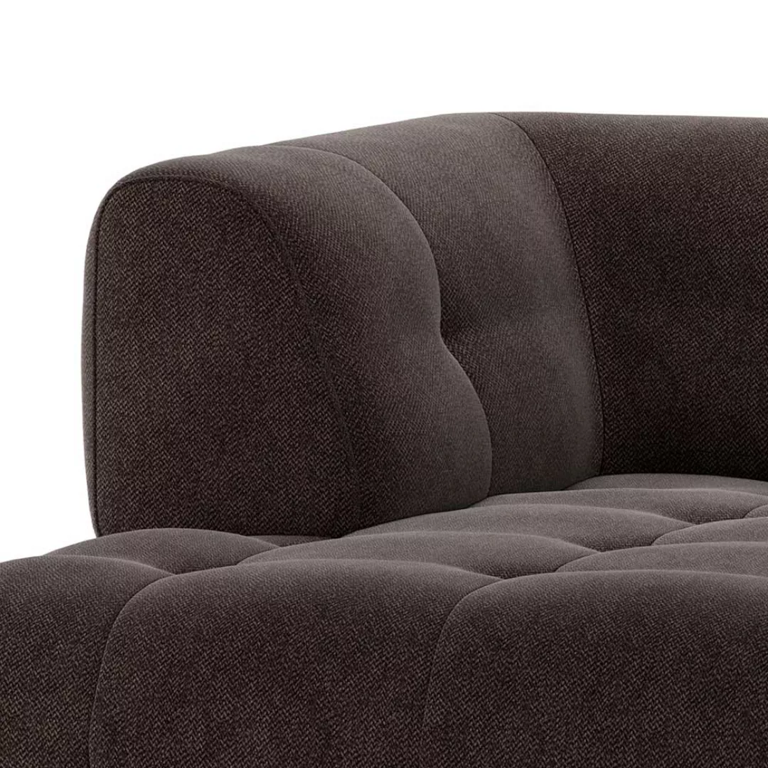 Modular Eck Sofas in Graubraun Webstoff 122 cm breit - 140 cm tief günstig online kaufen