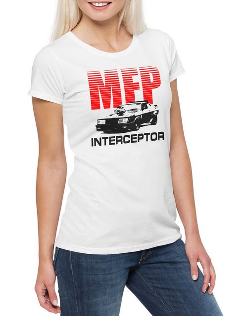 Urban Backwoods Print-Shirt Inter II Main Force Patrol Logo Damen T-Shirt M günstig online kaufen