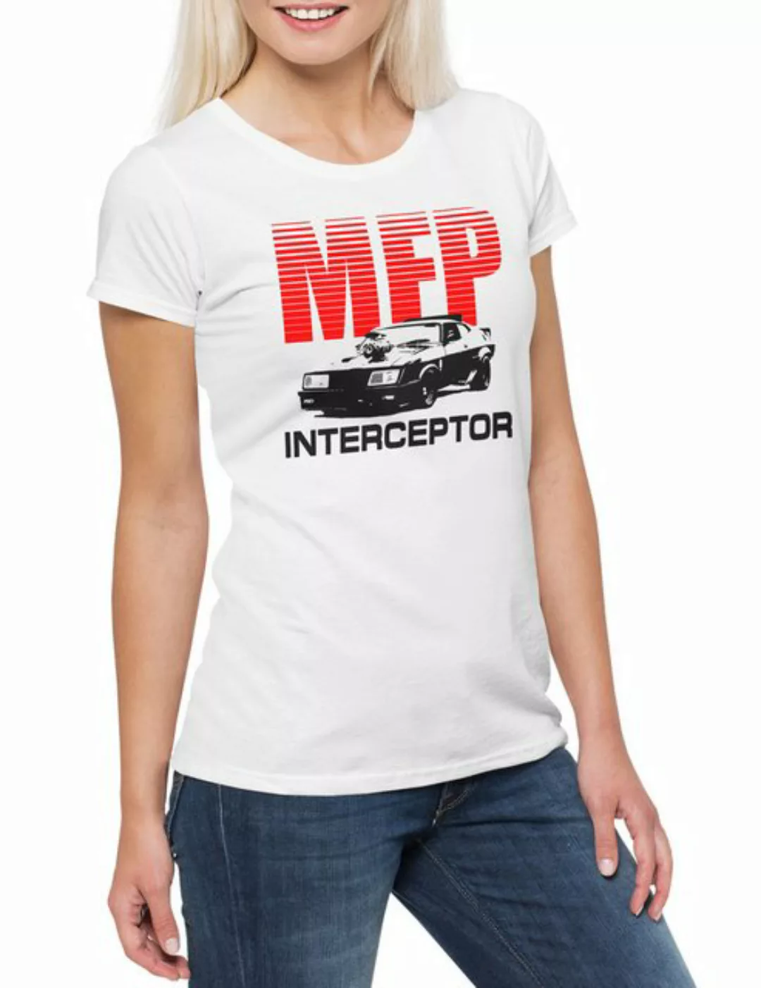 Urban Backwoods Print-Shirt Inter II Main Force Patrol Logo Damen T-Shirt M günstig online kaufen