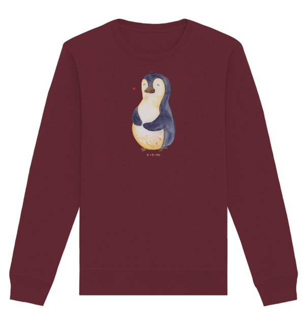 Mr. & Mrs. Panda Longpullover Größe S Pinguin Diät - Burgundy - Geschenk, P günstig online kaufen