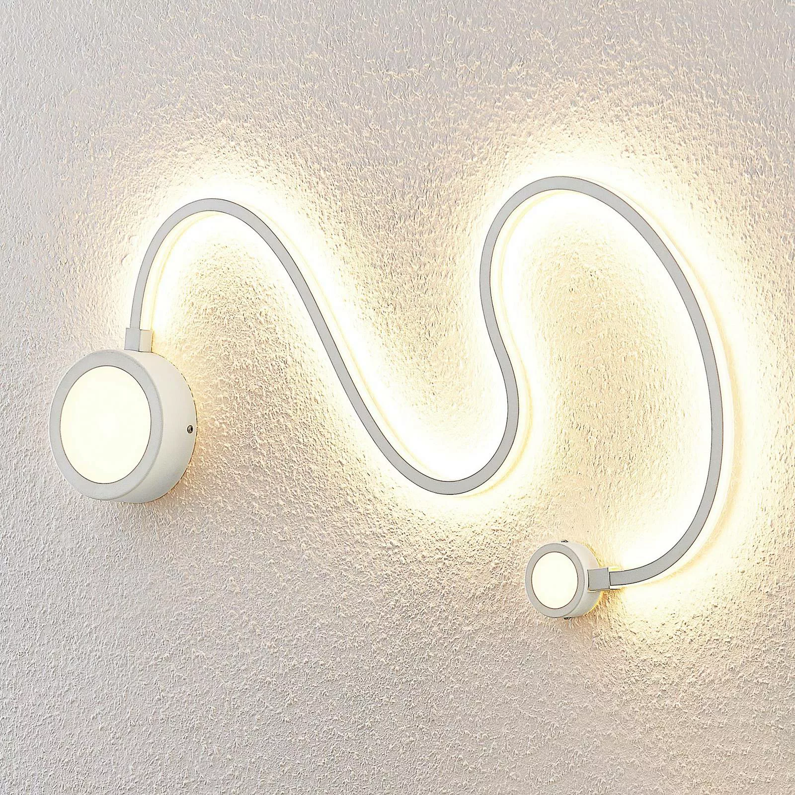 Lindby Rion LED-Wandleuchte, weiß günstig online kaufen