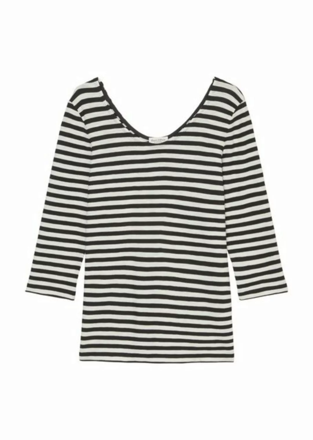 Marc O'Polo 3/4-Arm-Shirt femininem Ballerina-Ausschnitt vorne und hinten günstig online kaufen