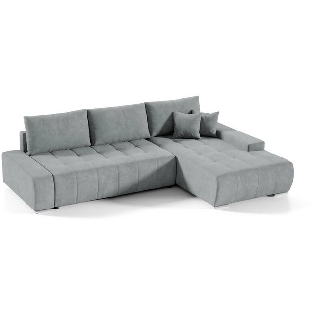 Beautysofa Ecksofa DRACO mit Schlaffunktion, mit Bettkasten, Ecke mit Einfü günstig online kaufen