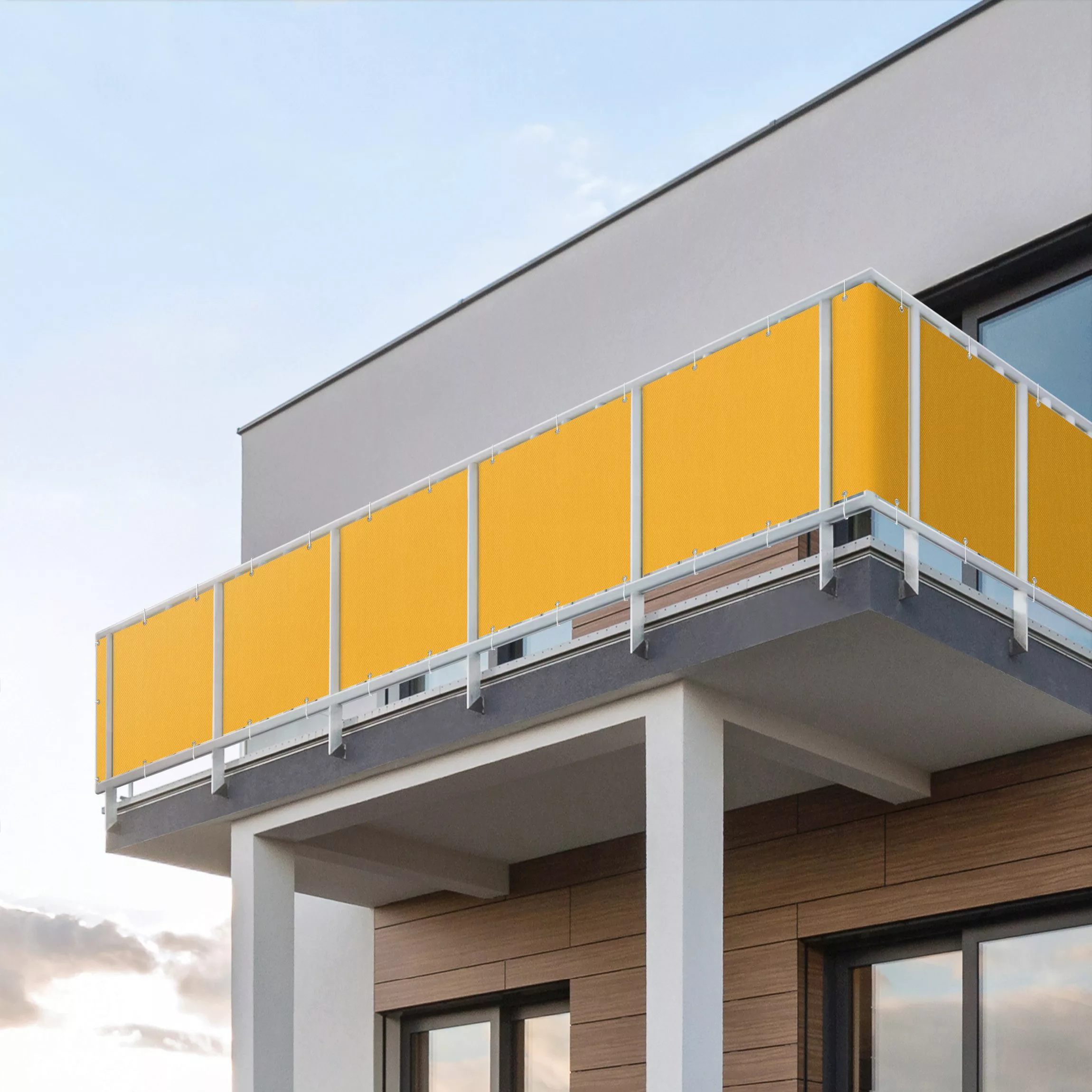 Balkon Sichtschutz Warmes Gelb günstig online kaufen