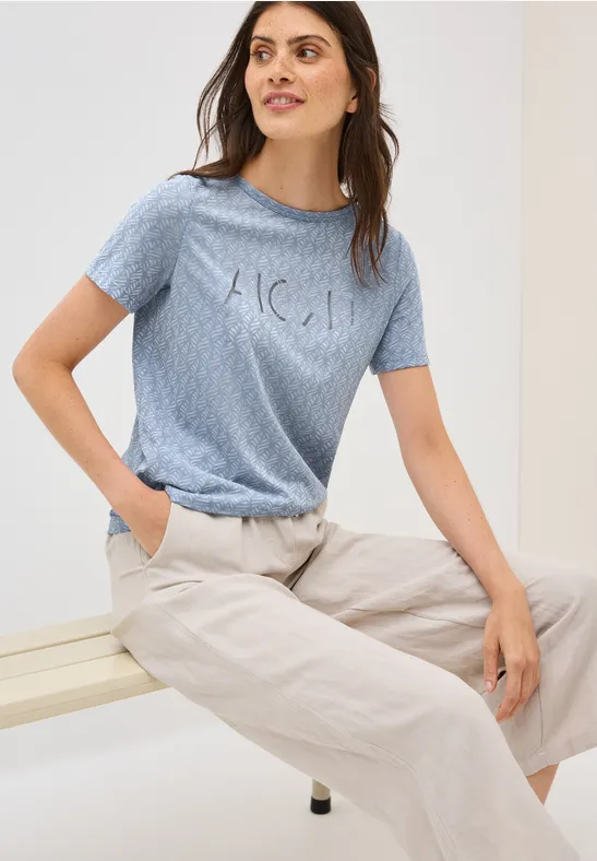 Cecil T-Shirt, mit Burnout-Optik günstig online kaufen