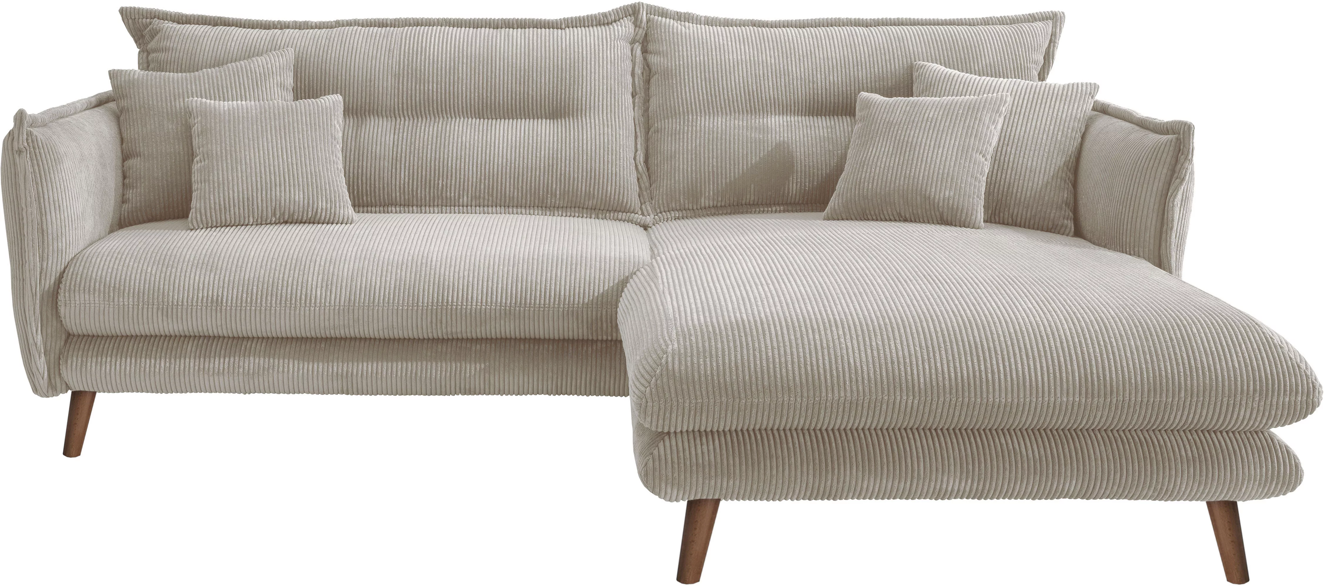 INOSIGN Ecksofa »Lazio modern und bequem, schmale Armlehnen, tolle Detailve günstig online kaufen