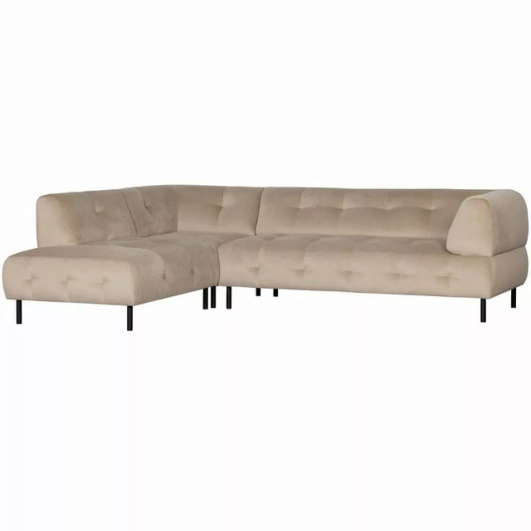 WOOOD Ecksofa Lloyd links - Samt sea salt, Freistellbar günstig online kaufen