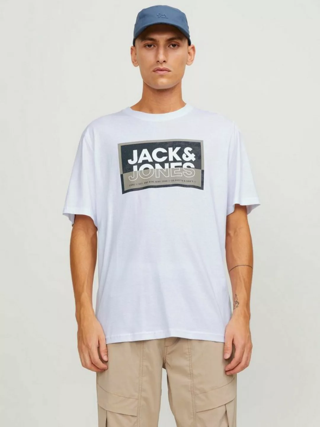 Jack & Jones Kurzarmshirt JCOLOGAN TEE SS CREW NECK SS24 LN günstig online kaufen