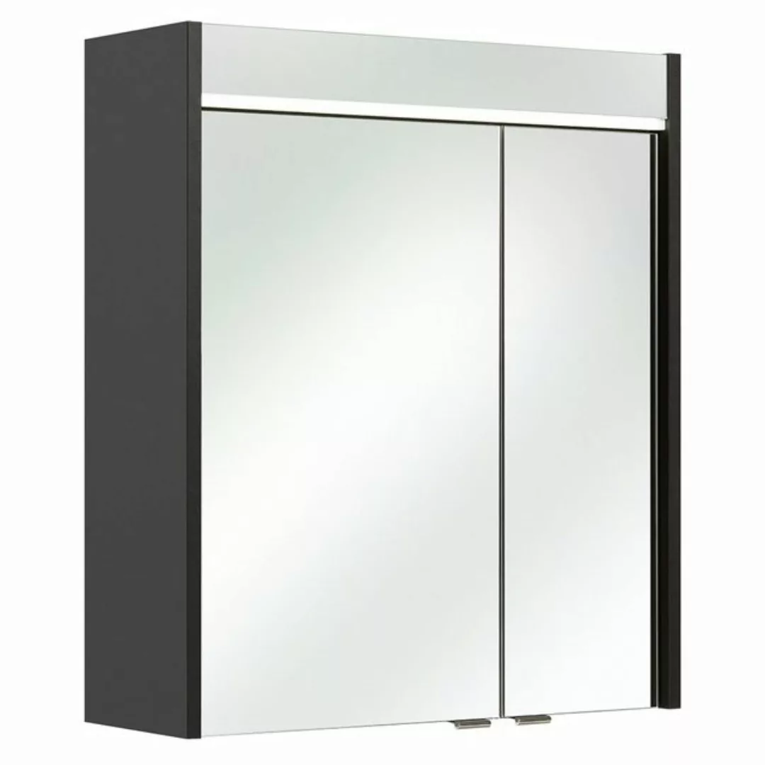 Badezimmer Spiegelschrank 60 cm inkl. LED Beleuchtung QUITO-66 in anthrazit günstig online kaufen