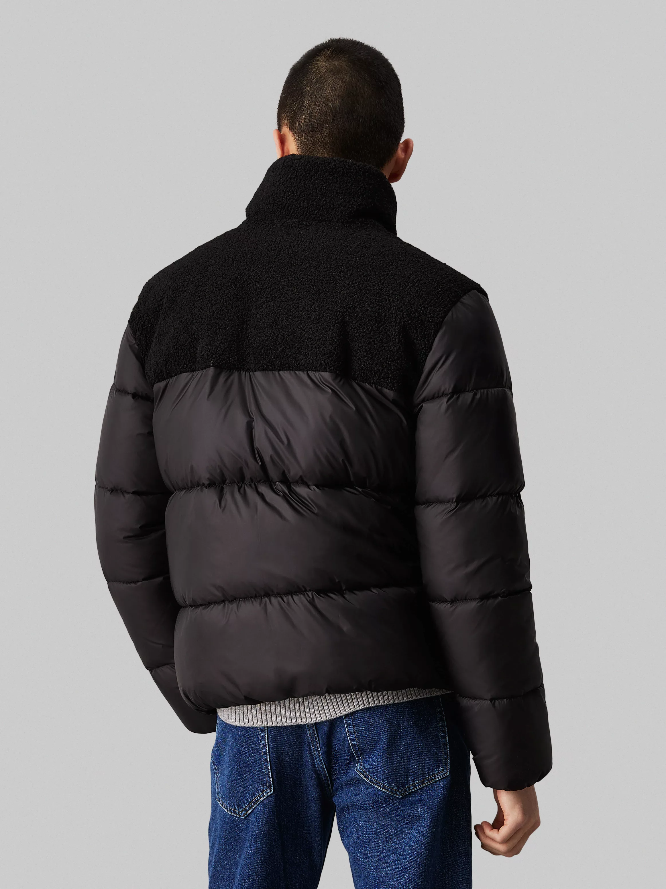 Calvin Klein Jeans Outdoorjacke "SHERPA PUFFER JACKET", mit Logoschriftzug günstig online kaufen