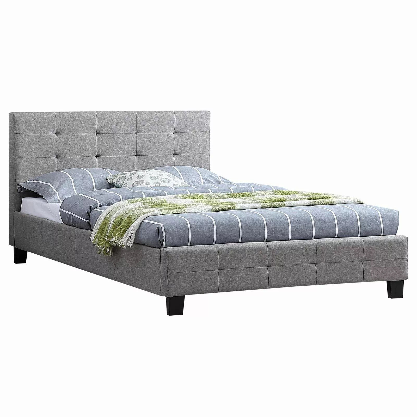 CARO-Möbel Polsterbett NEBRASKA, Polsterbett Einzelbett Design günstig online kaufen