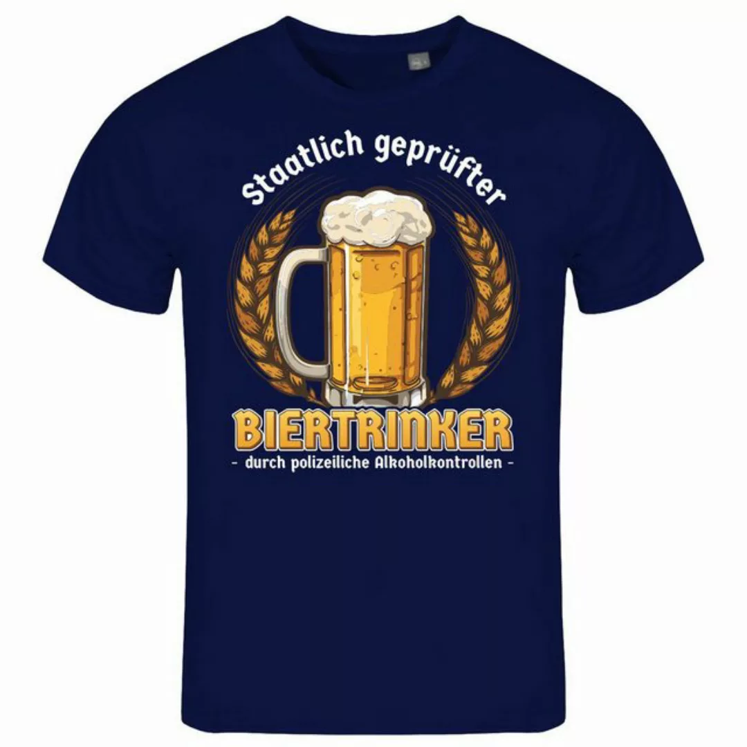 deinshirt Print-Shirt Herren T-Shirt Staatlich geprüfter Biertrinker Funshi günstig online kaufen