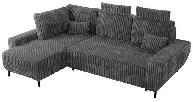 MKS MÖBEL Ecksofa FLAVIA L, Set, Schlafsofa, Wellenfedern, Polyurethanschau günstig online kaufen