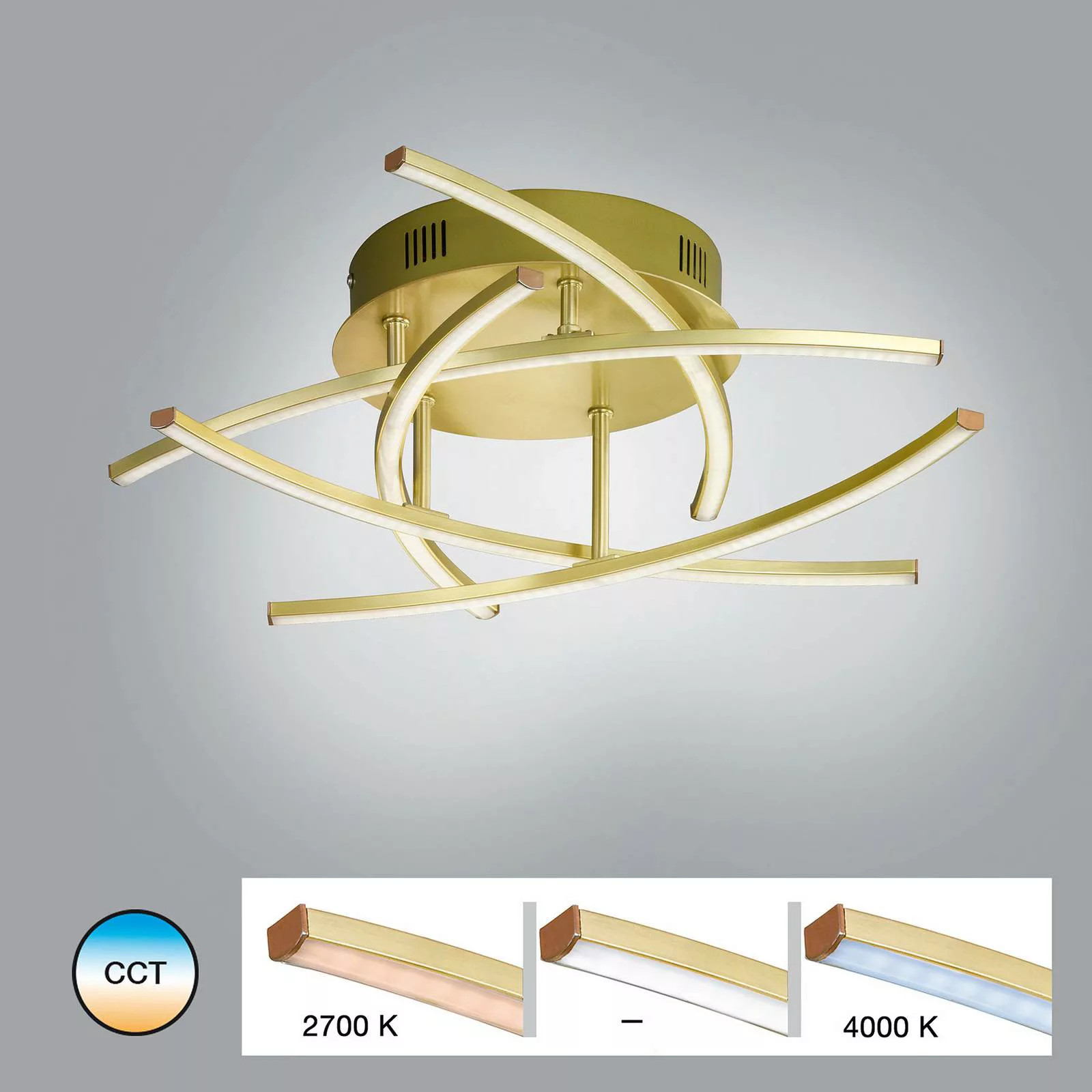 FISCHER & HONSEL LED Deckenleuchte »Cross TW«, 5 flammig-flammig günstig online kaufen