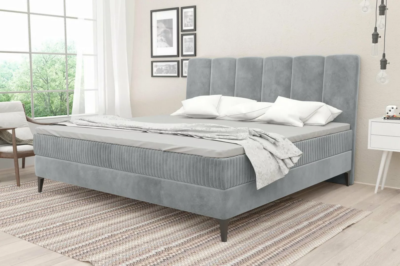 Stylefy Boxspringbett Merkur (Schlafzimmerbett, Bett), Bonellfederkern günstig online kaufen