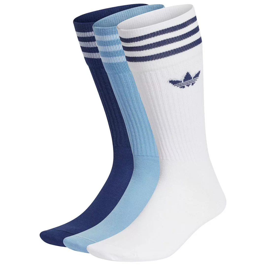 Adidas Originals Solid Crew Socken EU 43-46 White / Night Sky / Ambient Sky günstig online kaufen